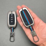 کاور ریموت تویوتا کرولا لوین سی اچ ار هایلوکس هیبریدی چهار دکمه دور فلزی - Image 2