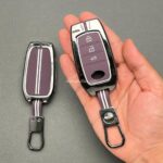 کاور ریموت تویوتا کرولا لوین سی اچ ار هایلوکس هیبریدی سه دکمه دور فلزی سوشال - Image 2