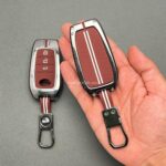 کاور ریموت تویوتا کرولا لوین سی اچ ار هایلوکس هیبریدی سه دکمه دور فلزی سوشال - Image 4