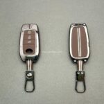 کاور ریموت تویوتا کرولا لوین سی اچ ار هایلوکس هیبریدی سه دکمه دور فلزی سوشال - Image 9