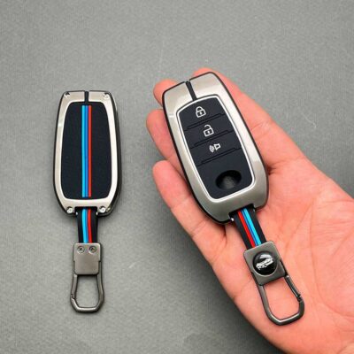 کاور ریموت تویوتا کرولا لوین سی اچ ار سه دکمه هیبریدی دور فلزی