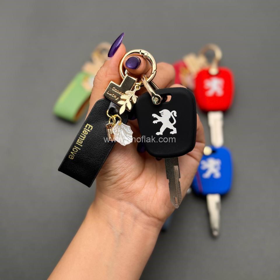 photo_2_2025-07-08_10-33-09 ست سیلیکونی پژو 206 - 207 - رانا - پارس جدید با آویز صدف دار - Image 1