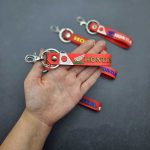 آویز موتور هوندا پرچمی سیلیکونی قرمز - Image 4