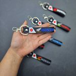 آویز موتور هوندا پرچمی سیلیکونی مشکی - Image 10