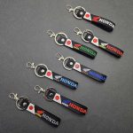 آویز موتور هوندا پرچمی سیلیکونی مشکی