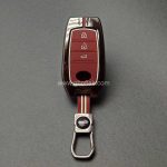 کاور ریموت تویوتا کرولا لوین سی اچ ار هایلوکس هیبریدی سه دکمه دور فلزی سوشال - Image 15