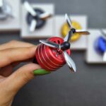 خوشبو کننده ملخی سه پر دریچه کولر ماشین - Image 4