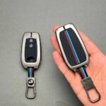 کاور ریموت تویوتا کرولا لوین سی اچ ار هایلوکس هیبریدی دو دکمه دور فلزی - Image 2