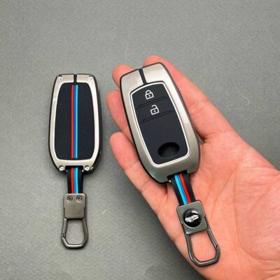 کاور ریموت تویوتا کرولا لوین سی اچ ار هایلوکس هیبریدی دو دکمه دور فلزی