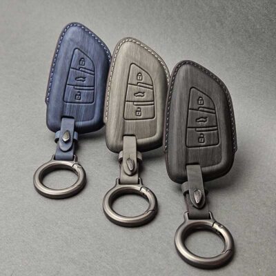 کاور ریموت KMC T8 و J7 – جک S5 نیو مدل چرمی وودی | محافظ لوکس و مقاوم