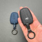 کاور ریموت هیوندایی گرنجور سه دکمه طرح چرمی وودی - Image 4