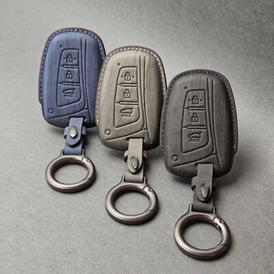 کاور ریموت هیوندایی گرنجور سه دکمه طرح چرمی وودی