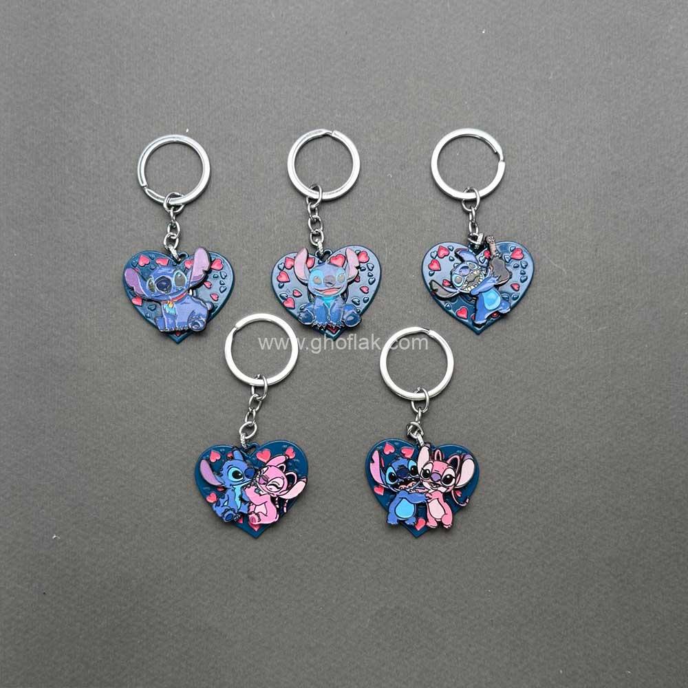 است6 سرکلیدی اسپینر دار طرح استیچ - Image 1