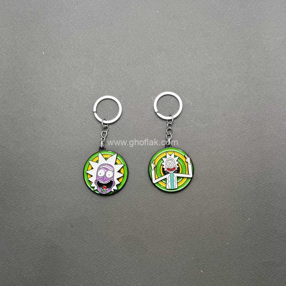 اسپر3 سرکلیدی اسپینر دار طرح ریک اند مورتی - Image 1