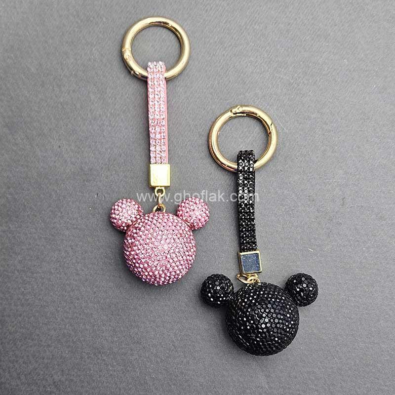 سرکلیدی-فول-نگین-طرح-میکی-موس-01 سرکلیدی فول نگین طرح میکی موس - Image 1