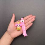 سرکلیدی خرگوش صورتی سیلیکونی کارتونی - Image 2