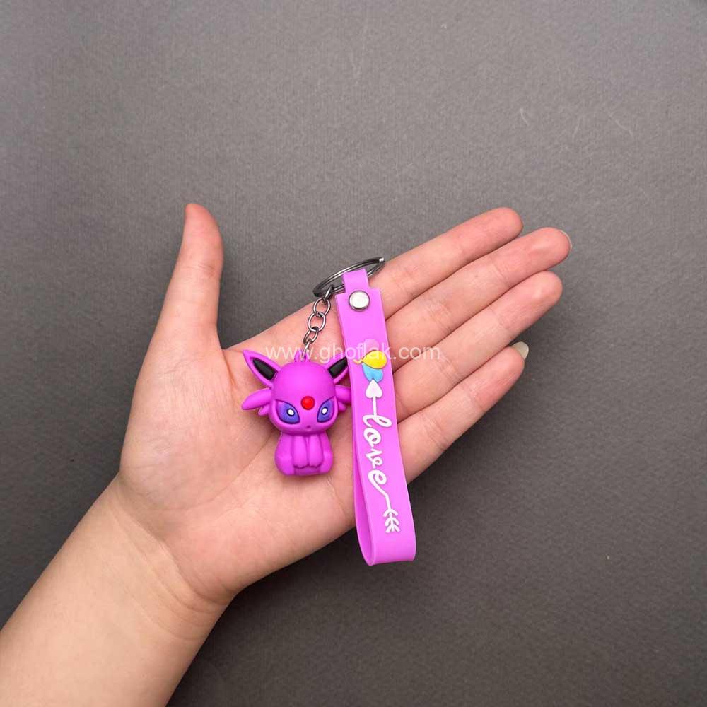 سک17 سرکلیدی اژدهای بنفش سیلیکونی کارتونی - Image 1