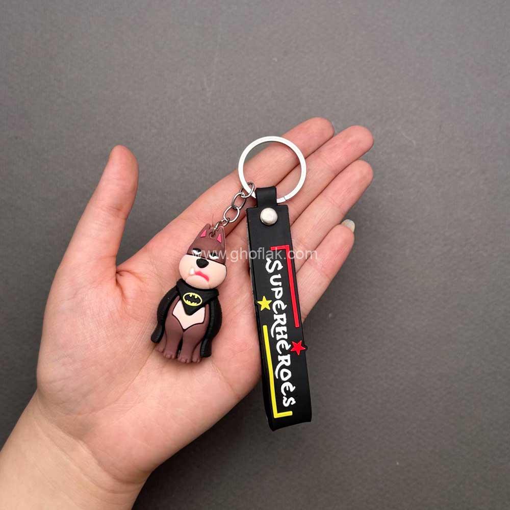 سک8 سرکلیدی سگ قهرمان سیلیکونی کارتونی - Image 1