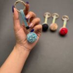 سرکلیدی فول نگین طرح توپ - Image 2