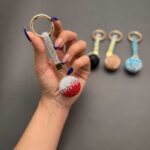 سرکلیدی فول نگین طرح توپ - Image 3