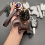 کاور ریموت پژو 206 - 207 - رانا - پارس مدل بالا ست فانتزی با چرم طبیعی - Image 2