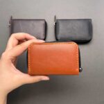 جاکارتی چرم ساده زیپ دار - Image 3