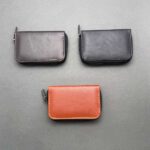 جاکارتی چرم ساده زیپ دار