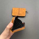 جاکارتی چرم طرح دار زیپ دار - Image 3