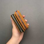 جاکارتی چرم طرح دار زیپ دار