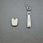 کاور ریموت سایپا (پراید و تیبا و کوییک) طرح چرم با بند ست - Image 3