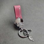 آویز چرم نگین دار یراق نقره ای - Image 12