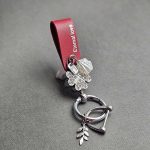 آویز چرم نگین دار یراق نقره ای - Image 14