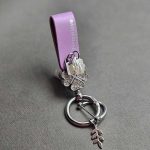 آویز چرم نگین دار یراق نقره ای - Image 17