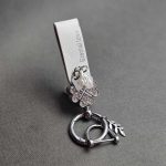 آویز چرم نگین دار یراق نقره ای - Image 18