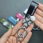 آویز چرم نگین دار یراق نقره ای - Image 10