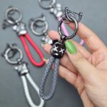 آویز چرم طرح کاز یراق متالیک - Image 6