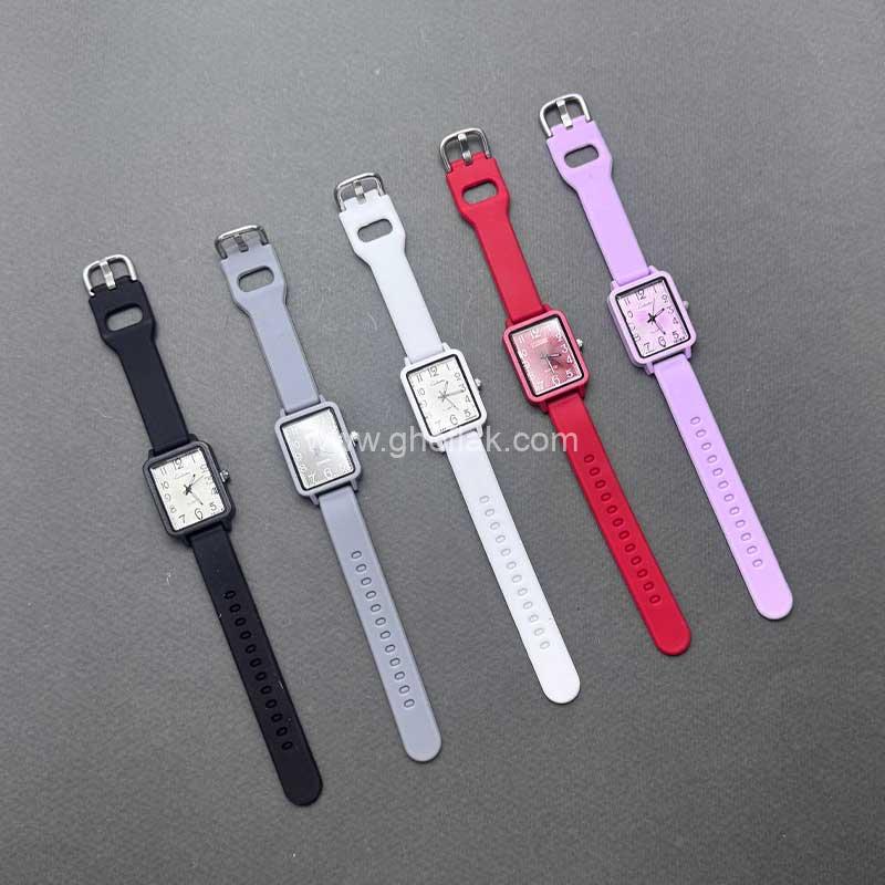 ساعت-الیسان-مستطیلی-001 ساعت سیلیکونی الیسان مربعی - Image 1