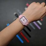 ساعت مچی سیلیکونی الیسان مربعی - Image 2