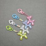 سرکلیدی سگ بادکنکی کریستالی - Image 2