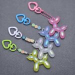 سرکلیدی سگ بادکنکی کریستالی