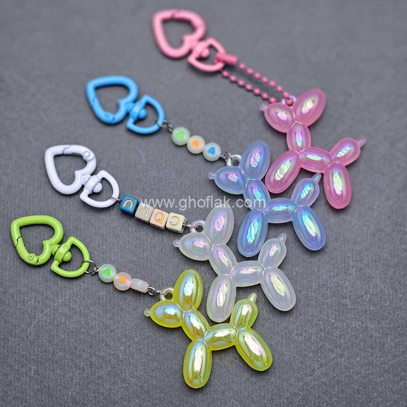 سرکلیدی-سگ-بادکنکی-کریستالی-002 سرکلیدی سگ بادکنکی کریستالی - Image 1