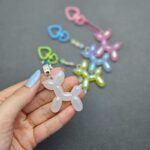 سرکلیدی سگ بادکنکی کریستالی - Image 4