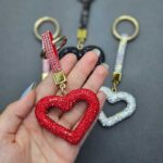 سرکلیدی فول نگین قلب خالی - Image 2