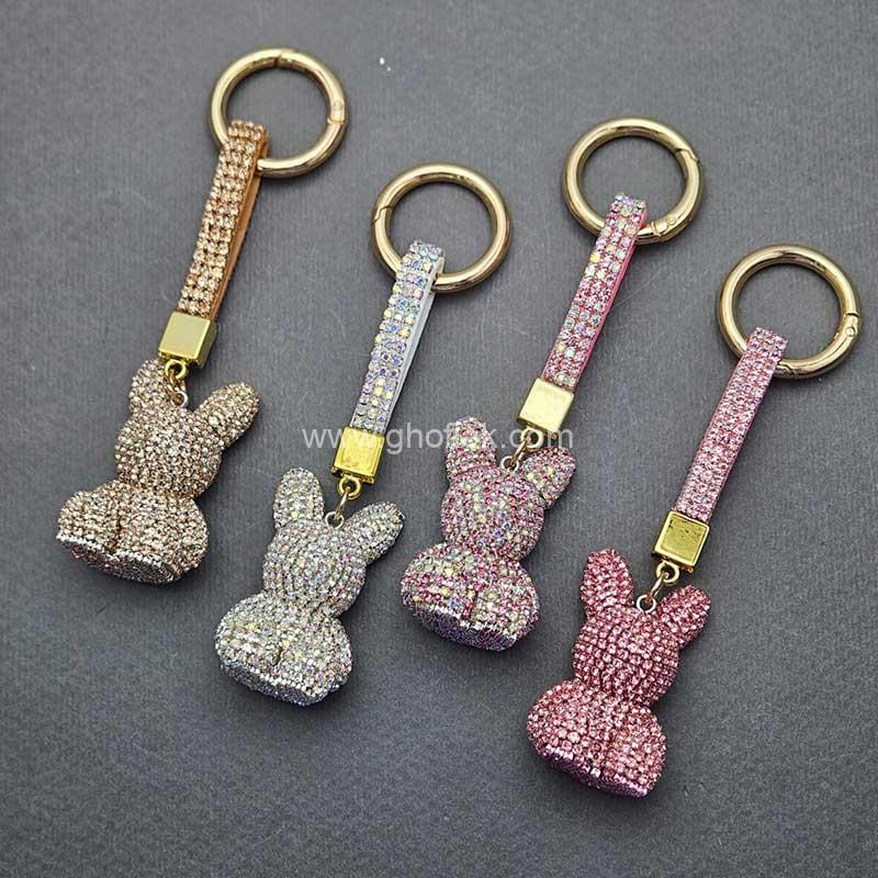 سرکلیدی-فول-نگین-006 سرکلیدی فول نگین تدی نشسته - Image 1