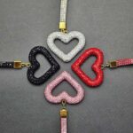 سرکلیدی فول نگین قلب خالی