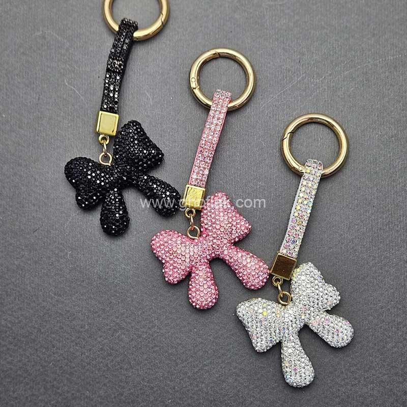 سرکلیدی-فول-نگین-0150 سرکلیدی فول نگین پاپیون بلند - Image 1