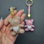 سرکلیدی فول نگین تدی قلبی - Image 2