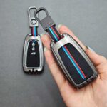 کاور ریموت تویوتا کرولا لوین سی اچ ار هایلوکس بنزینی سه دکمه دور فلزی - Image 3