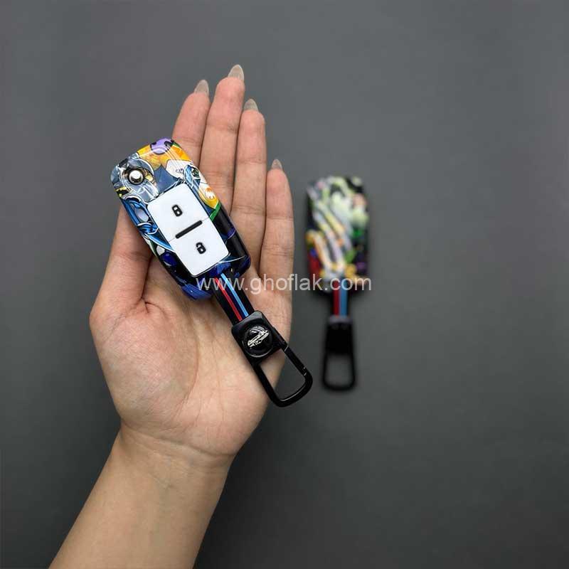 هیرو-405-001 کاور ریموت پژو 405 و پارس کلید تاشو طرح هیرو - Image 1