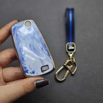 کاور ریموت بی ام و مشترک با کوییک کلید تاشو طرح سرامیکی با بند ست - Image 2